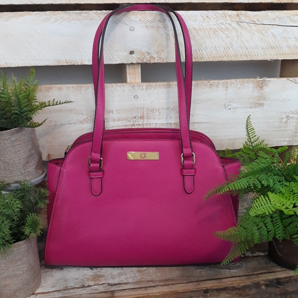 Liz Claiborne Handbags - LIZ CLAIBORNE FUCHSIA SHOULDER BAG